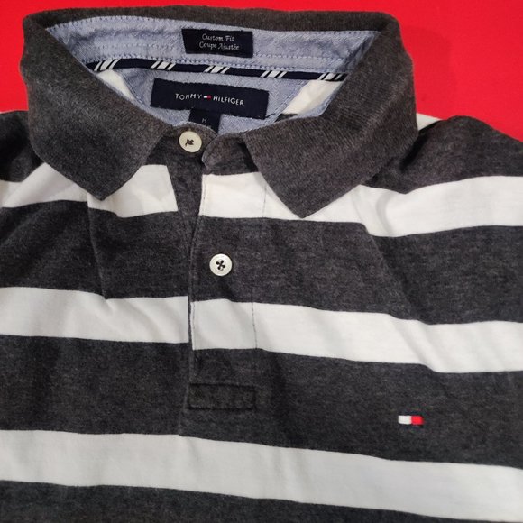 Tommy Hilfiger 1/4 button up shirt men's size M - Picture 2 of 4